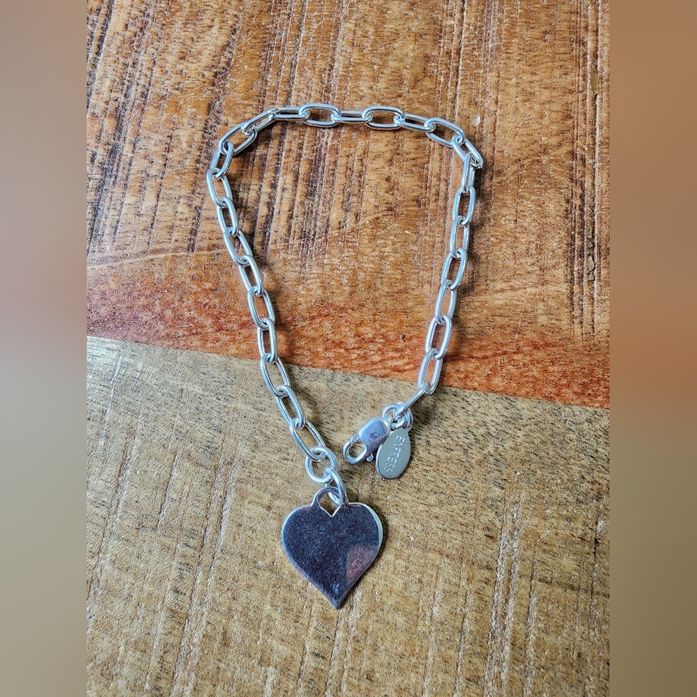 925 Silver Heart Bracelet